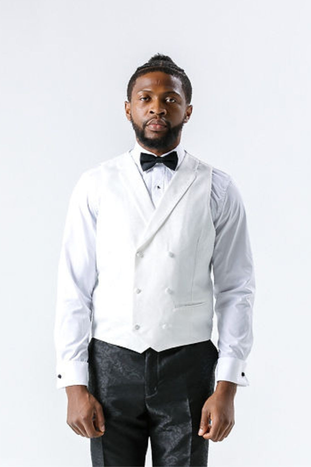 Paisley White Waistcoat