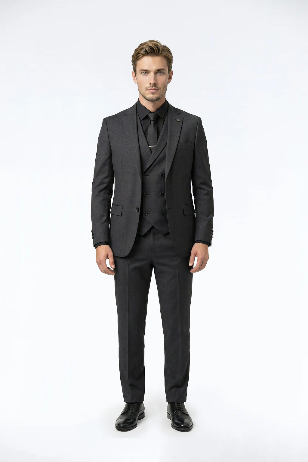 Santo Black Suit Trousers