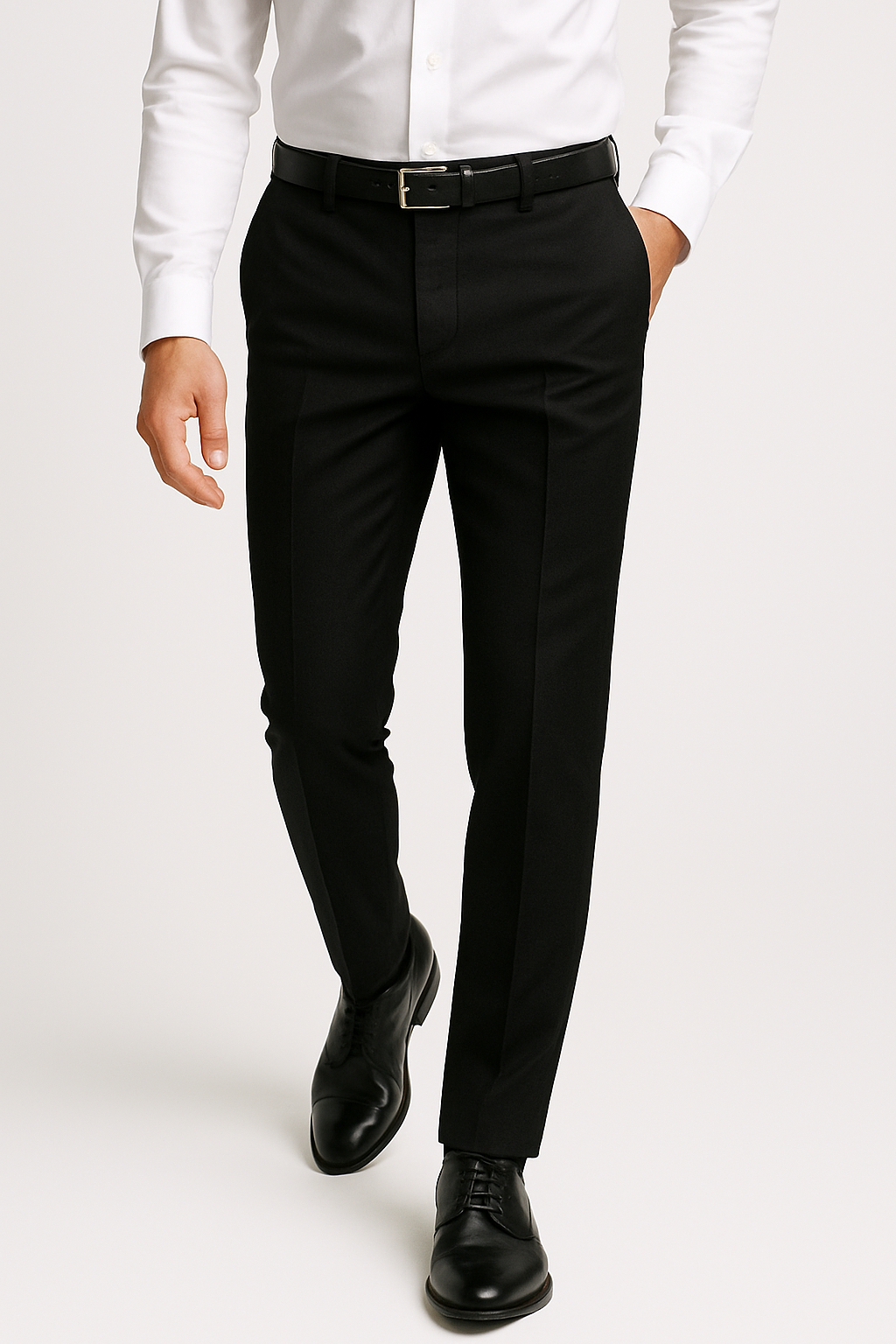Scuzzati Tuxedo Black Suit Trousers