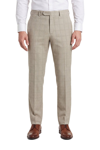 Sebastian Sand Check Suit Trousers