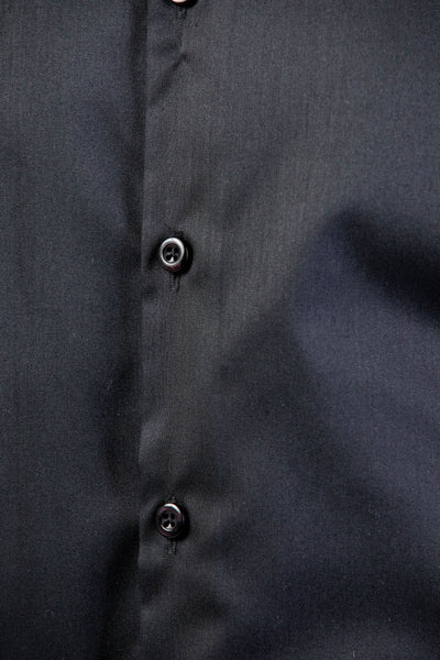 Black Slim Bamboo Shirt