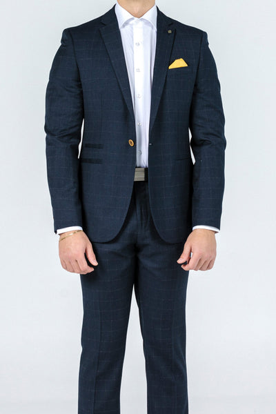 Shoreditch Fine Gold Check Suit Jacket