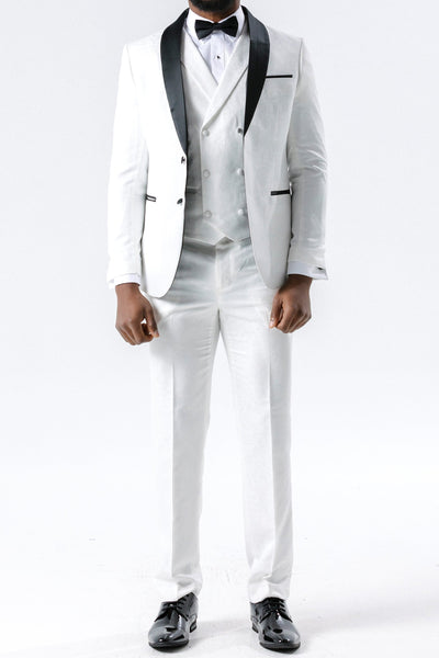 Paisley White Suit Jacket