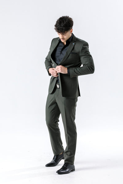 Pablo Olive Green Suit Jacket
