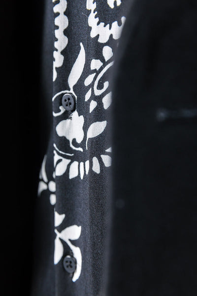 Marakech Long Sleeve Paisley Black Shirt Casual Shirt