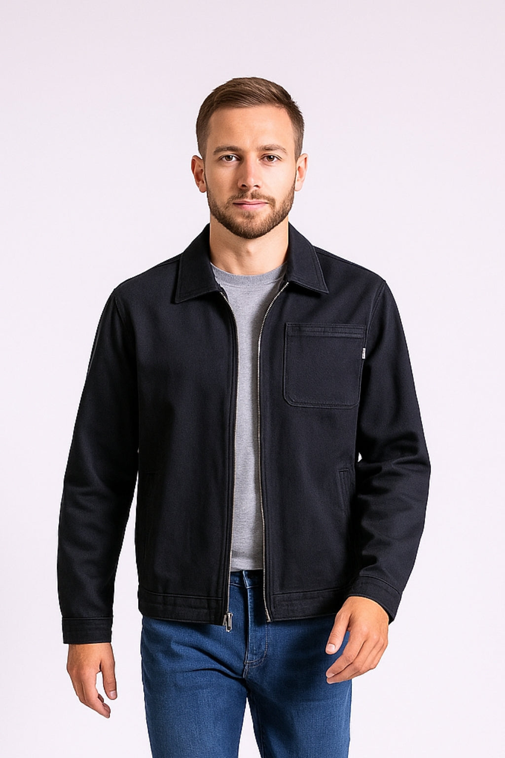 St Goliath Black Trad Overshirt