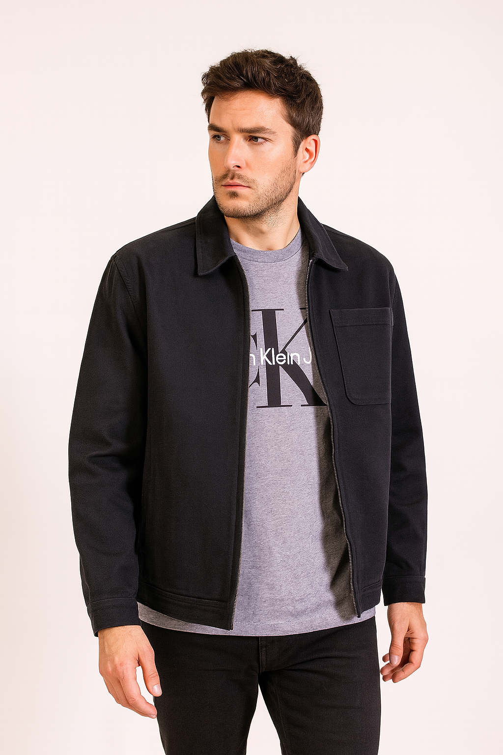 St Goliath Black Trad Overshirt