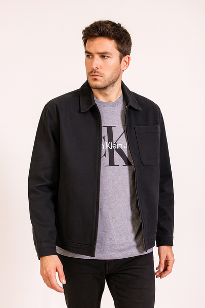 St Goliath Black Trad Overshirt