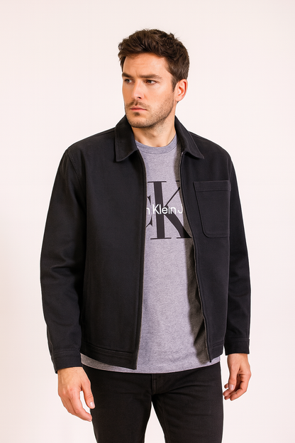 St Goliath Black Trad Overshirt