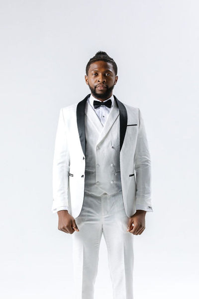 Paisley White Suit Jacket