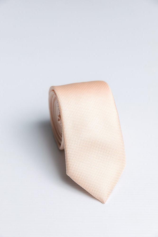 Champagne Peach Textured Tie Tie