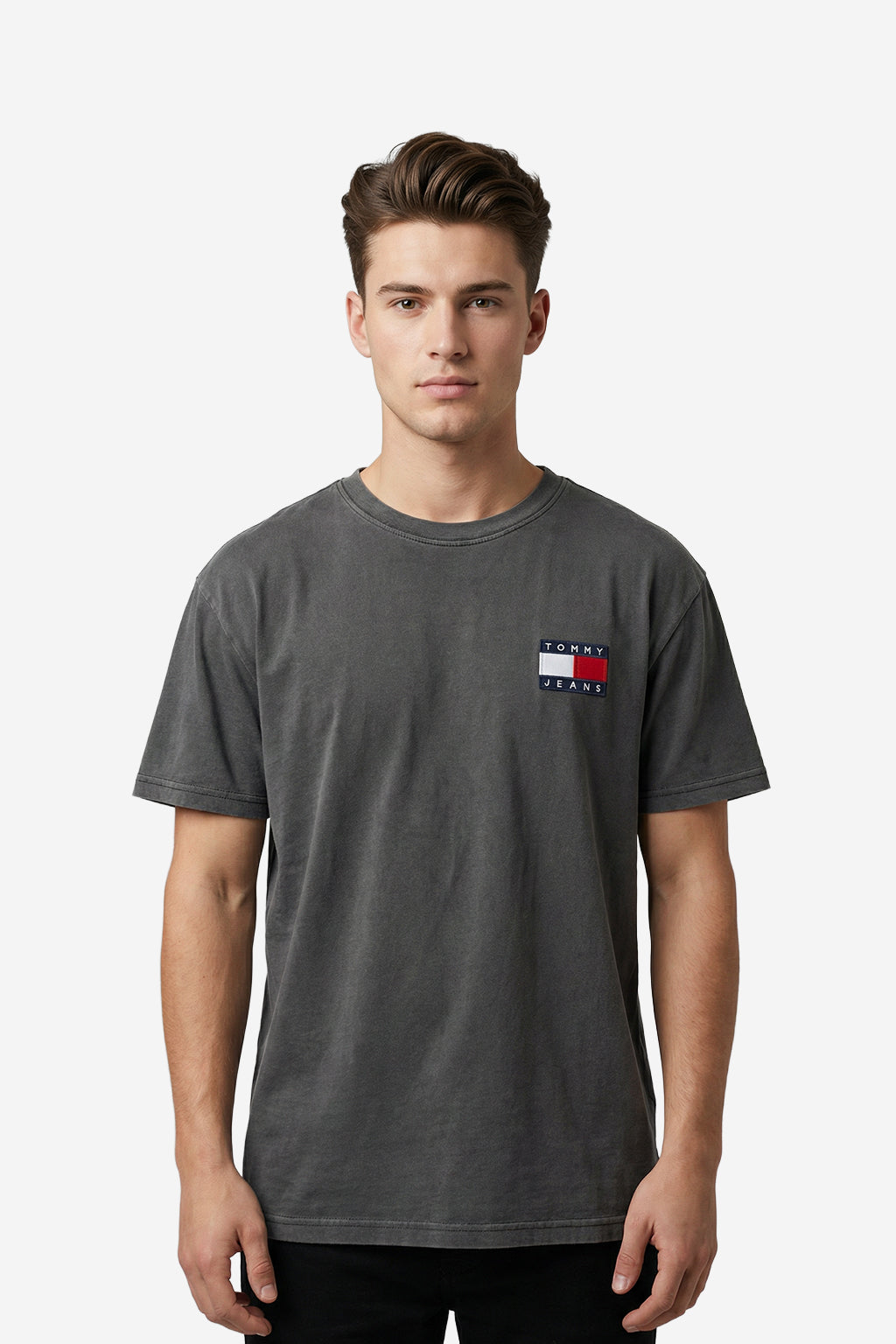 Tommy Hilfiger Black Regular Heritage Flag Tee