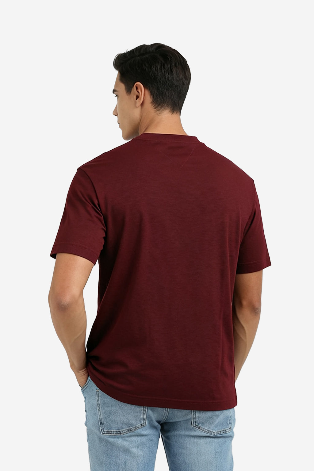 Tommy Hilfiger Deep Rouge Shadow Global Stripe Tee