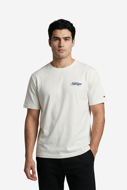 Tommy Hilfiger Ivory Petal Summer Photo Tee