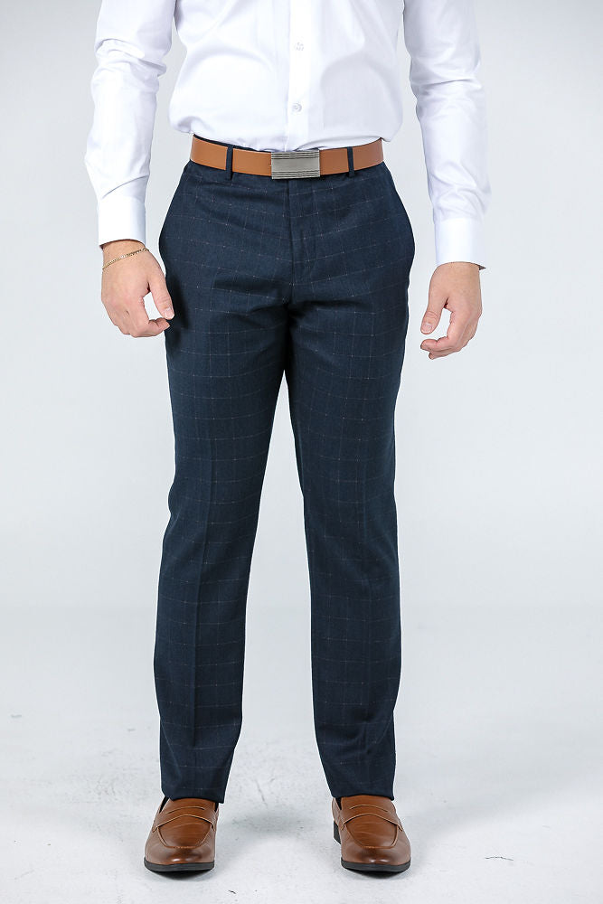 Shoreditch Gold Check Suit Trousers Trousers