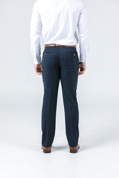 Shoreditch Gold Check Suit Trousers Trousers