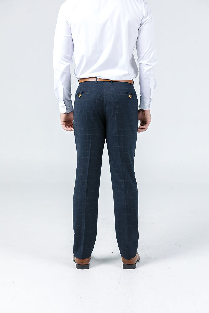 Shoreditch Gold Check Suit Trousers Trousers