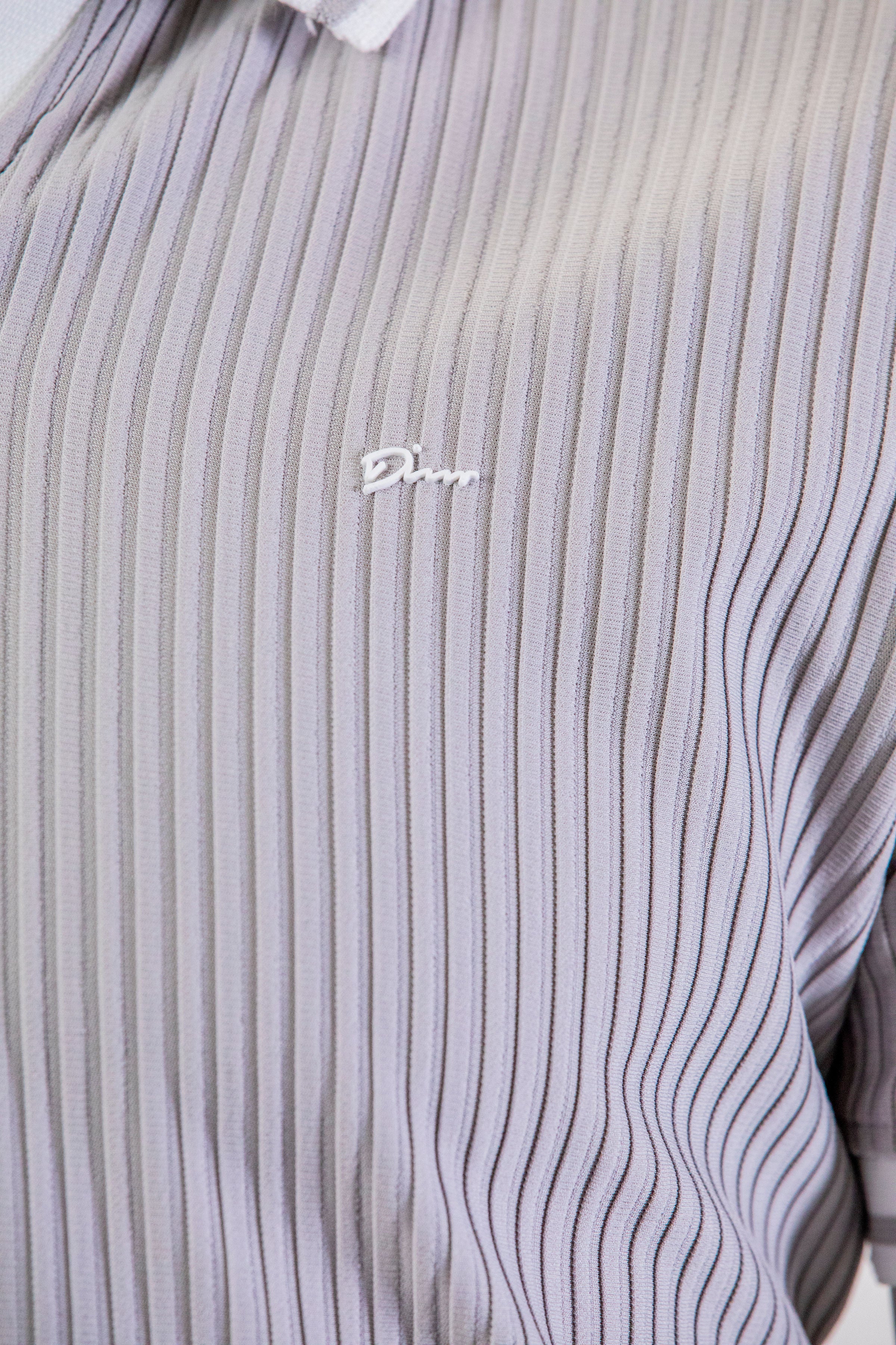 Troy Silver Self Striped Polo