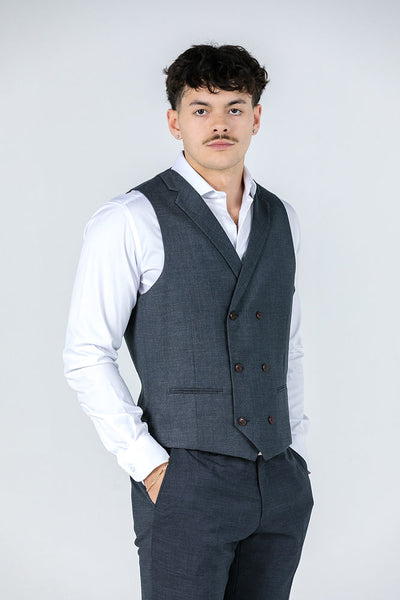 Louis Charcoal Waistcoat