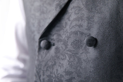Paisley Black Waistcoat
