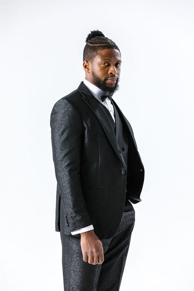 Paisley Black Waistcoat