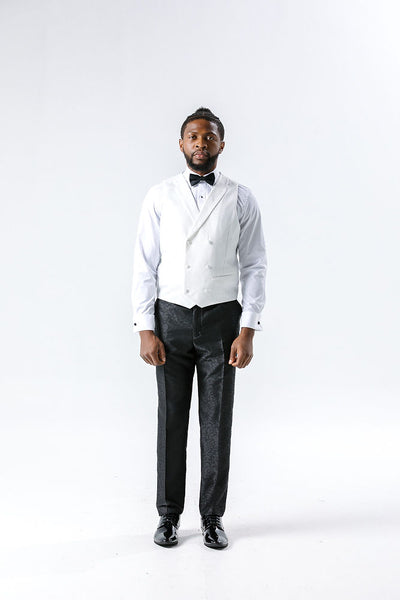 Paisley White Waistcoat