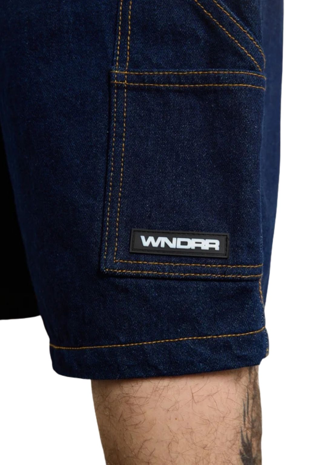 WNDRR Booster Denim Short - Washed Indigo
