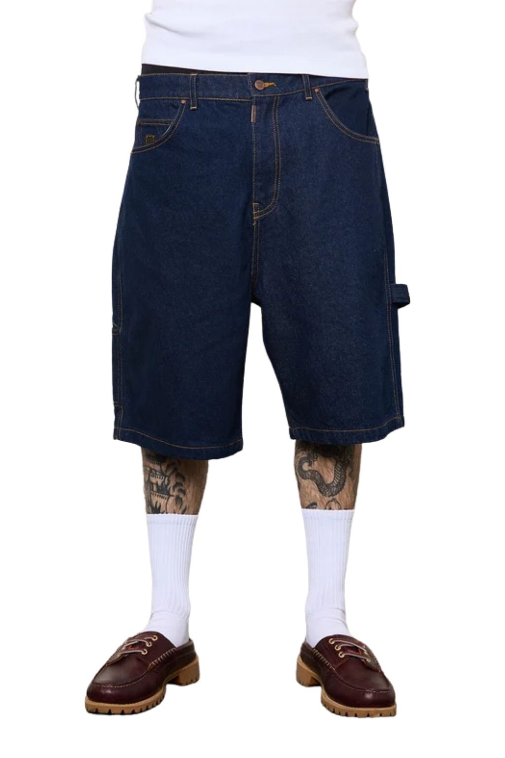 WNDRR Booster Denim Short - Washed Indigo