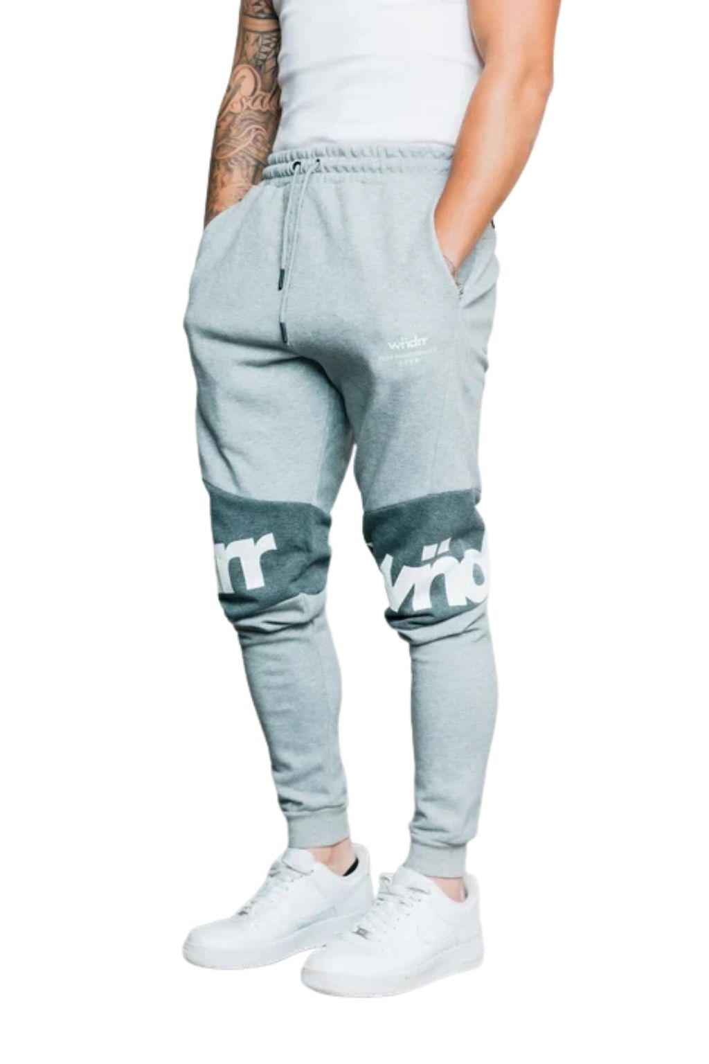 WNDRR Fusion Tech Trackpant - Grey Marle