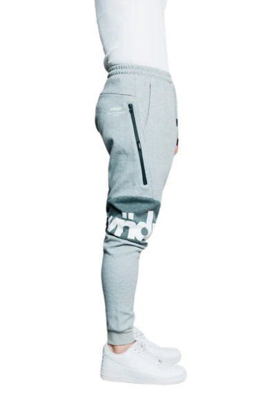 WNDRR Fusion Tech Trackpant - Grey Marle
