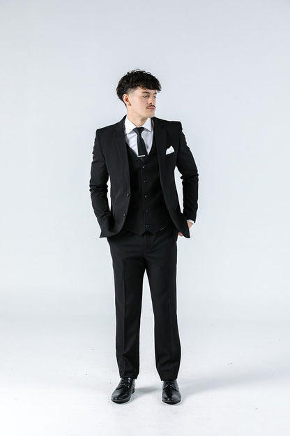 Marcus Black Stretch Waistcoat