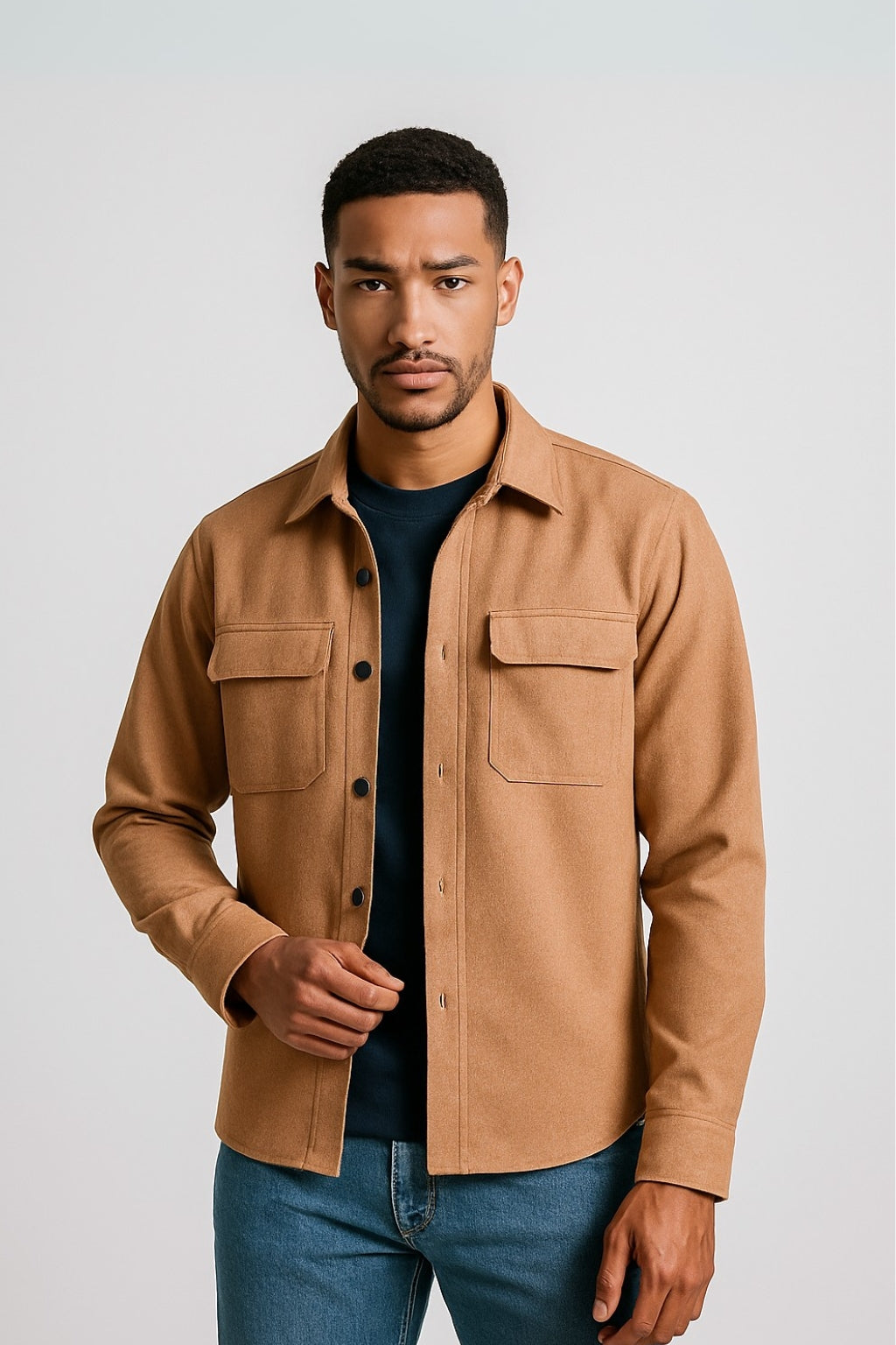 YXC Camel Shacket