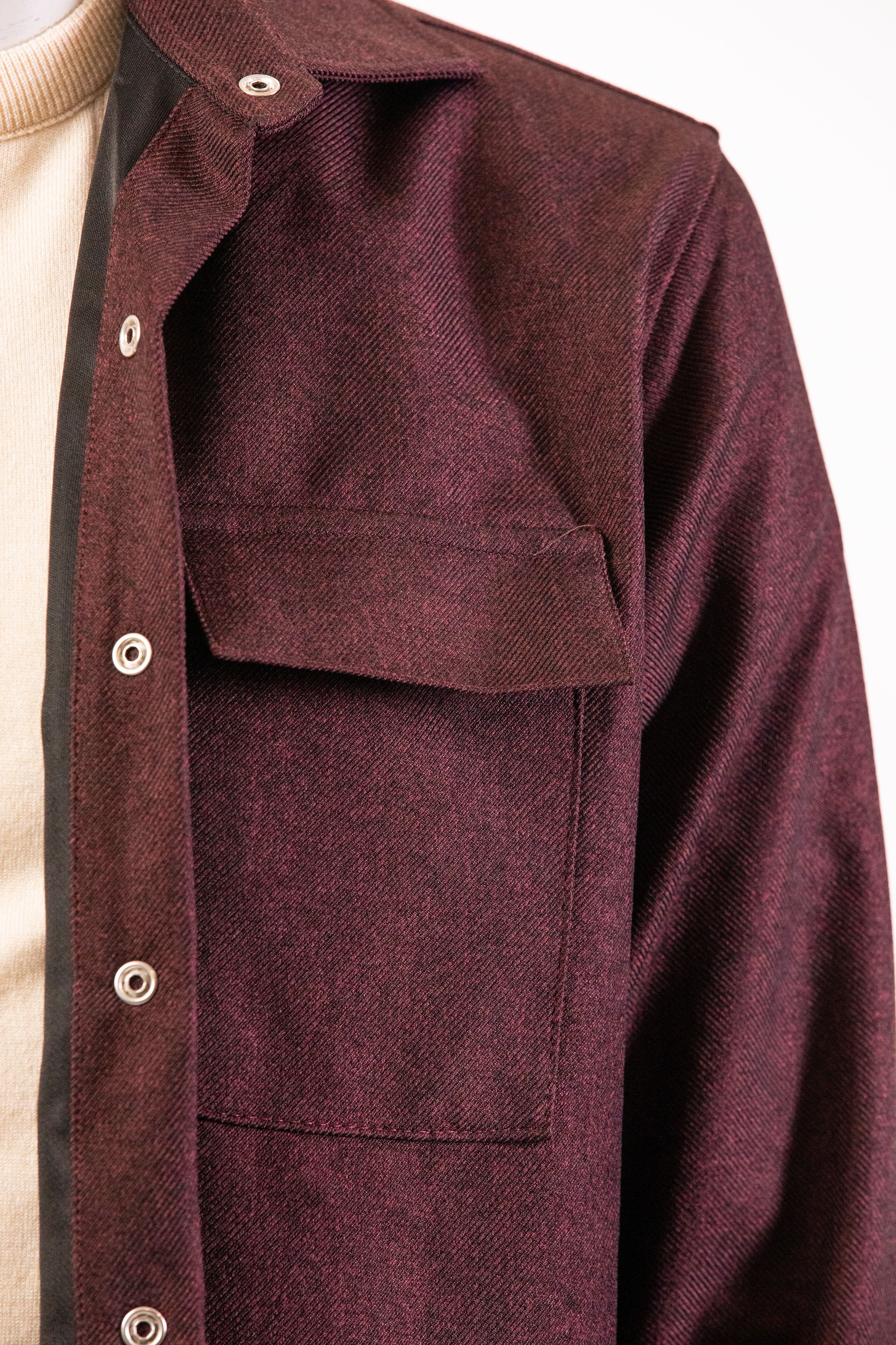 YXC Maroon Shacket