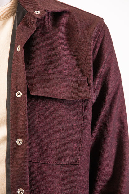 YXC Maroon Shacket