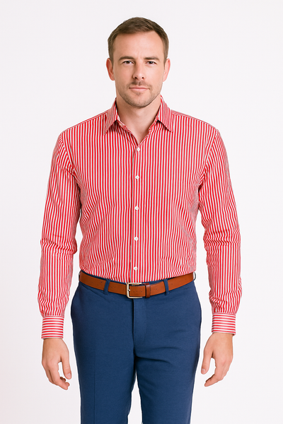 Breton Red Slim Bamboo Shirt
